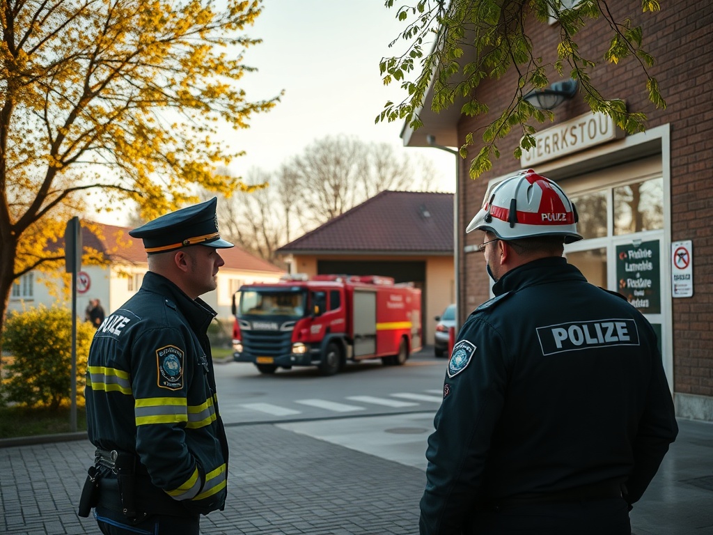 Miejsce wypadku drogowego pod Ozorkowem z udziałem dwóch samochodów i śmigłowca LPR